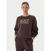 EA7 Emporio Armani dámska mikina hnedá EA7 Emporio Armani dámska mikina hnedá