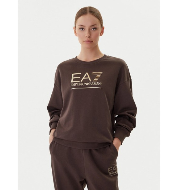 EA7 Emporio Armani dámska mikina hnedá EA7 Emporio Armani dámska mikina hnedá