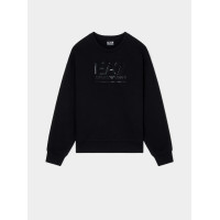 EA7 Emporio Armani dámska mikina Black beauty čierna EA7 Emporio Armani dámska mikina Black beauty čierna