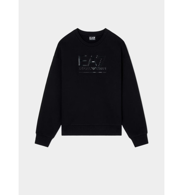 EA7 Emporio Armani dámska mikina Black beauty čierna EA7 Emporio Armani dámska mikina Black beauty čierna