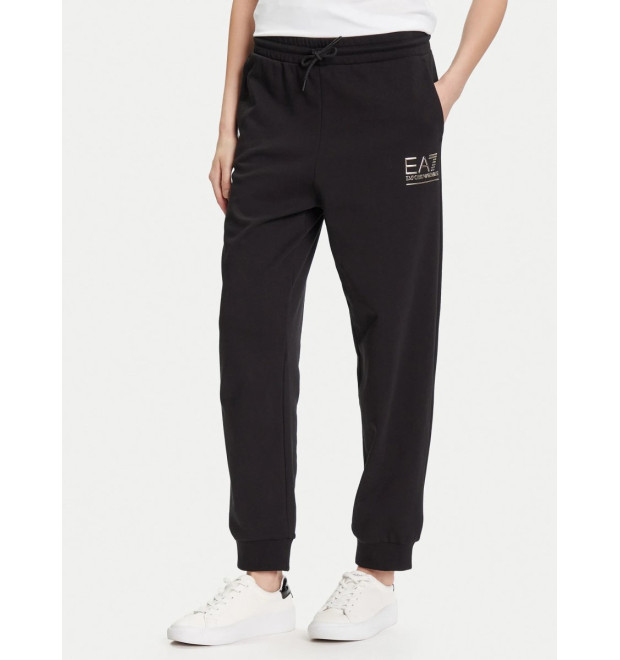 EA7 Emporio Armani dámske tepláky čierno zlatá EA7 Emporio Armani dámske tepláky čierno zlatá