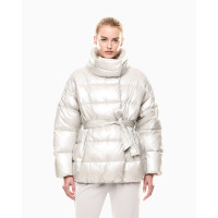 EA7 Emporio Armani dámska bunda zimná perleťová sivá EA7 Emporio Armani dámska bunda zimná perleťová sivá