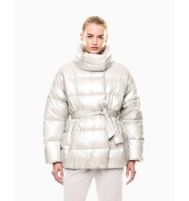 EA7 Emporio Armani dámska bunda zimná perleťová sivá EA7 Emporio Armani dámska bunda zimná perleťová sivá