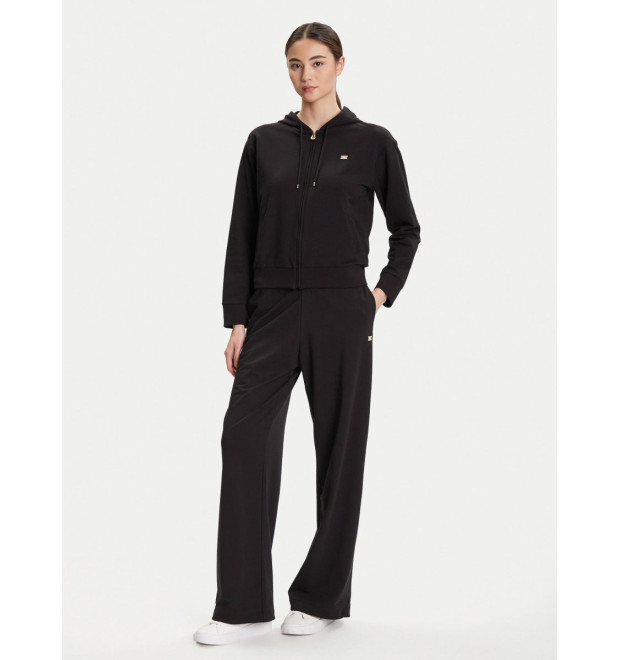 EA7 Emporio Armani dámska tepláková súprava s mikinou na zips čierna EA7 Emporio Armani dámska tepláková súprava s mikinou na zips čierna
