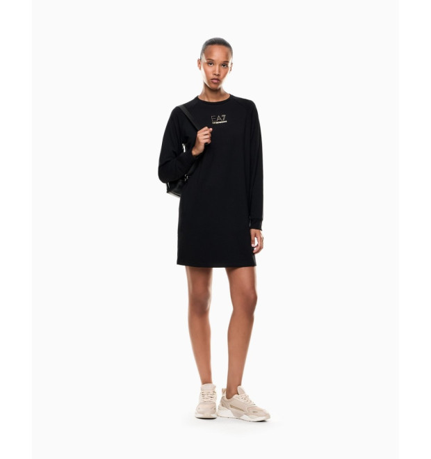EA7 Emporio Armani dámske mikinové šaty čierna EA7 Emporio Armani dámske mikinové šaty čierna