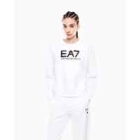 EA7 Emporio Armani dámska mikina s flitrami biela EA7 Emporio Armani dámska mikina s flitrami biela