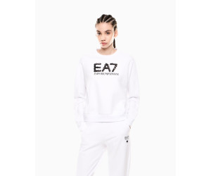 EA7 Emporio Armani dámska mikina s flitrami biela
