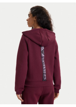 EA7 Emporio Armani dámska mikina na zips bordová