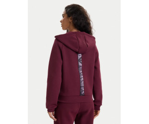 EA7 Emporio Armani dámska mikina na zips bordová