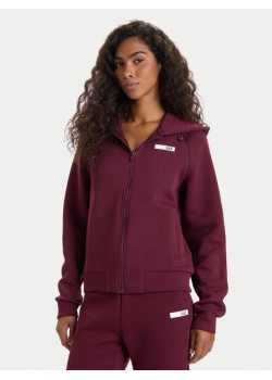 EA7 Emporio Armani dámska mikina na zips bordová