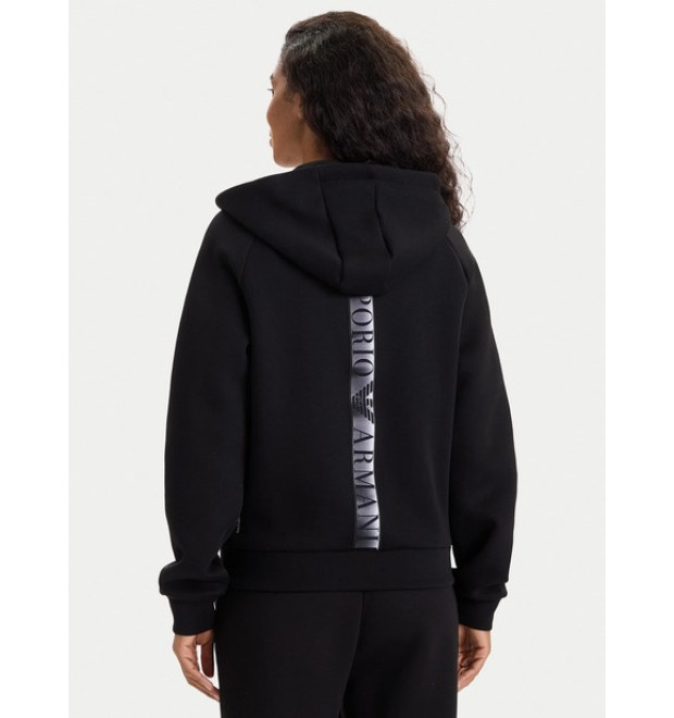 EA7 Emporio Armani dámska mikina na zips čierna EA7 Emporio Armani dámska mikina na zips čierna