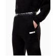 EA7 Emporio Armani dámske tepláky s dizajnovým pásom čierna EA7 Emporio Armani dámske tepláky s dizajnovým pásom čierna