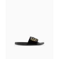 EA7 Emporio Armani pánske šľapky čierne/zlaté EA7 Emporio Armani pánske šľapky čierne/zlaté