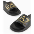 EA7 Emporio Armani pánske šľapky čierne/zlaté EA7 Emporio Armani pánske šľapky čierne/zlaté