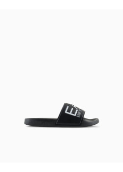 EA7 Emporio Armani pánske šľapky čierne