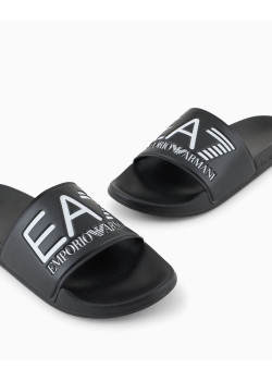 EA7 Emporio Armani pánske šľapky čierne