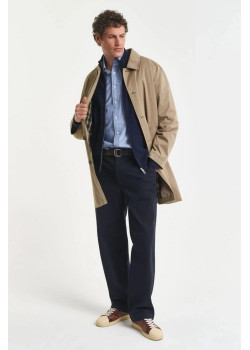 Gant pánsky kardigan na zips Evening blue modrý
