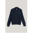 Gant pánsky kardigan na zips Evening blue modrý Gant pánsky kardigan na zips Evening blue modrý