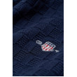 Gant pánsky kardigan na zips Evening blue modrý Gant pánsky kardigan na zips Evening blue modrý