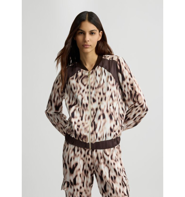 Liu Jo bomber mikina s animal printom Liu Jo bomber mikina s animal printom