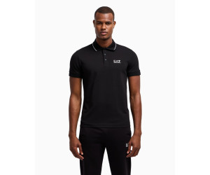 EA7 Emporio Armani pánske polo tričko čierna