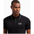 EA7 Emporio Armani pánske polo tričko čierna