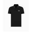 EA7 Emporio Armani pánske polo tričko čierna