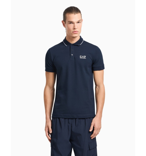 EA7 Emporio Armani pánske polo tričko modrá EA7 Emporio Armani pánske polo tričko modrá