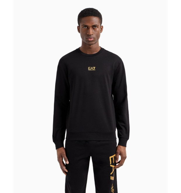 EA7 Emporio Armani pánska tenká mikina čierna EA7 Emporio Armani pánska tenká mikina čierna