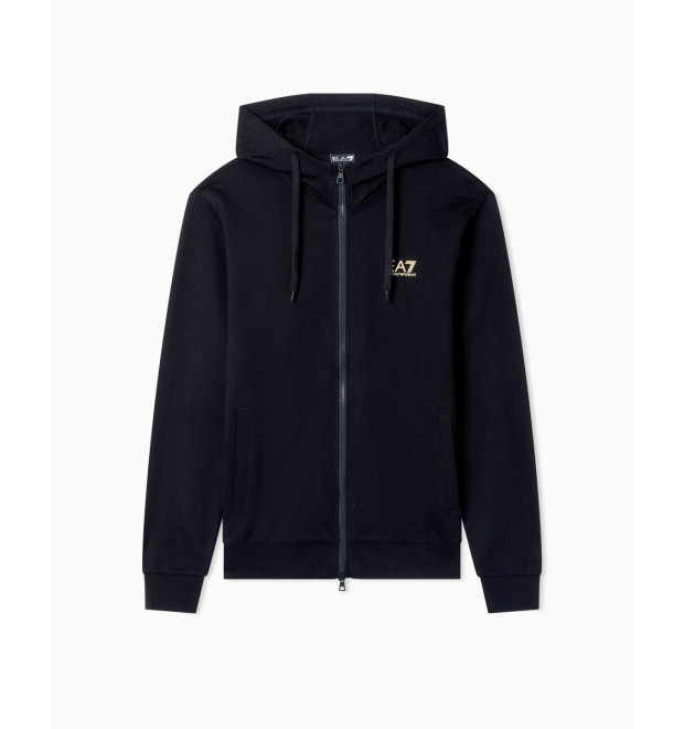 EA7 Emporio Armani CI mikina na zips čierna EA7 Emporio Armani CI mikina na zips čierna