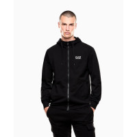 EA7 Emporio Armani pánska mikina na zips čierna EA7 Emporio Armani pánska mikina na zips čierna