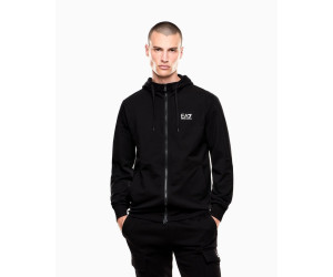 EA7 Emporio Armani pánska mikina na zips čierna