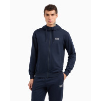 EA7 Emporio Armani pánska mikina na zips modrá EA7 Emporio Armani pánska mikina na zips modrá
