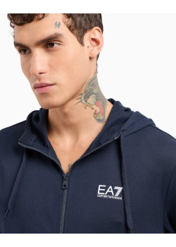 EA7 Emporio Armani pánska mikina na zips modrá