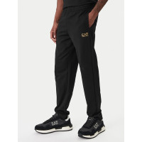 EA7 Emporio Armani tepláky čierno-zlaté