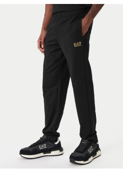 EA7 Emporio Armani tepláky čierno-zlaté