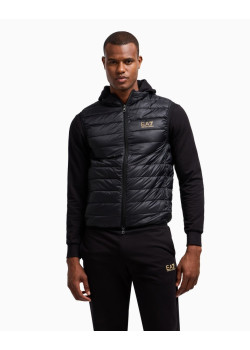 EA7 Emporio Armani pánska prešívaná vesta čierna