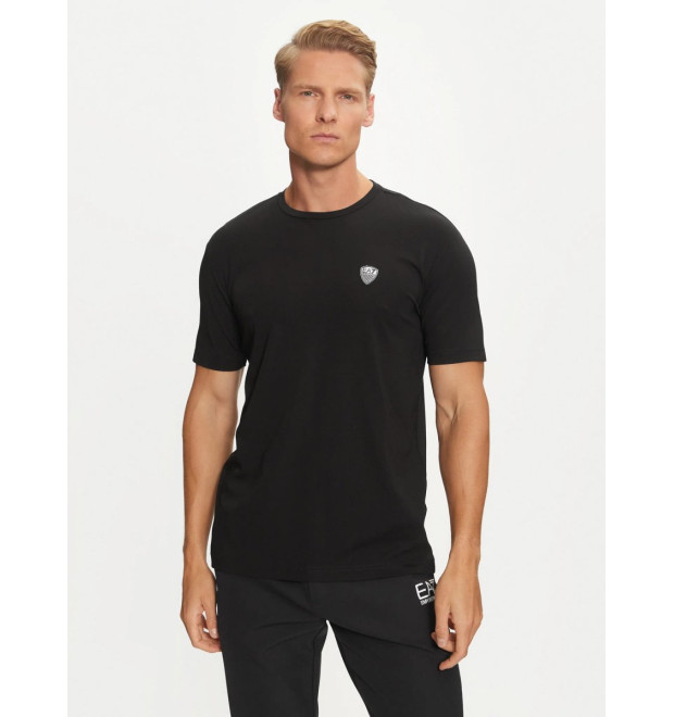 EA7 Emporio Armani Premium Shield tričko čierne EA7 Emporio Armani Premium Shield tričko čierne