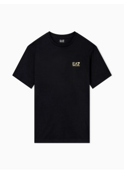EA7 Emporio Armani pánske tričko s logom čierne