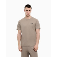 EA7 Emporio Armani pánske tričko s logom béžové