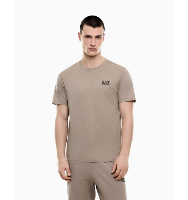 EA7 Emporio Armani pánske tričko s logom béžové