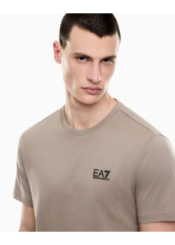 EA7 Emporio Armani pánske tričko s logom béžové