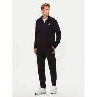 EA7 Emporio Armani pánska tepláková súprava s mikinou na zips čierna EA7 Emporio Armani pánska tepláková súprava s mikinou na zips čierna