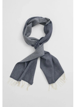 Gant pánsky elegantný šál merino modrý