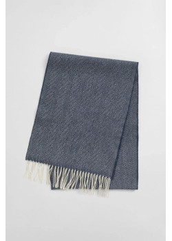 Gant pánsky elegantný šál merino modrý