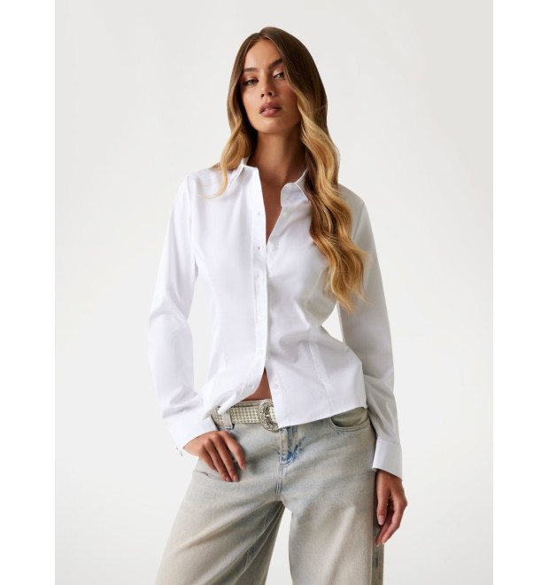 Guess dámska košeľa slim fit biela Guess dámska košeľa slim fit biela
