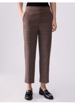 Liu Jo cigaretové nohavice tartan