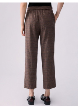 Liu Jo cigaretové nohavice tartan