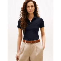 Tommy Hilfiger dámske polotričko Slim Fit modré Tommy Hilfiger dámske polotričko Slim Fit modré