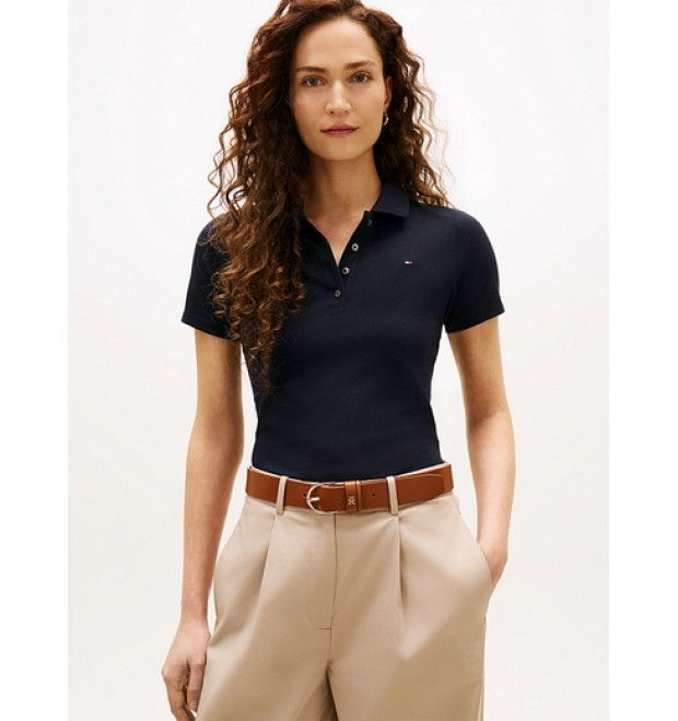 Tommy Hilfiger dámske polotričko Slim Fit modré Tommy Hilfiger dámske polotričko Slim Fit modré